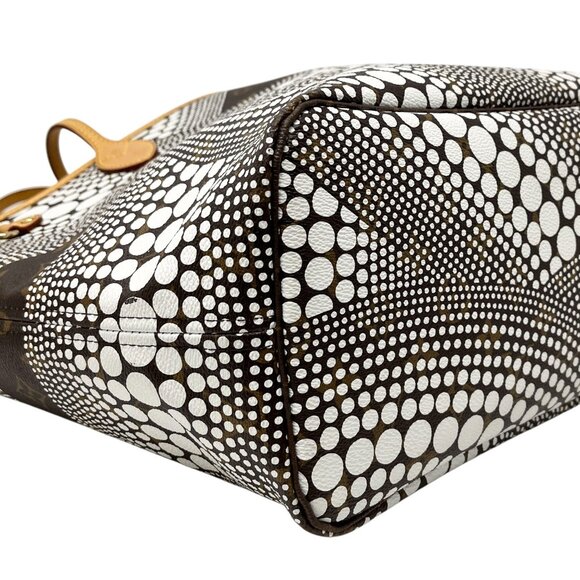 LOUIS VUITTON Vintage Monogram Neverfull MM Yayoi Kusama Tote Bag Dots [106029] - Picture 9 of 13